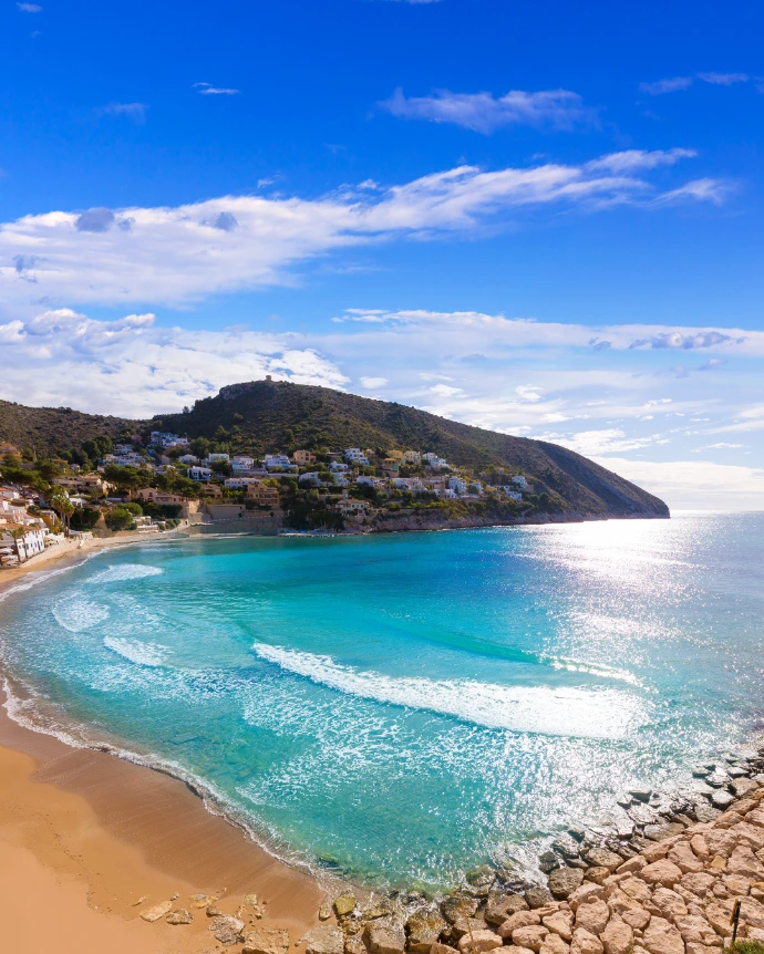 Strand in Moraira